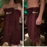 Sauna Cotton Towel with Embroidery